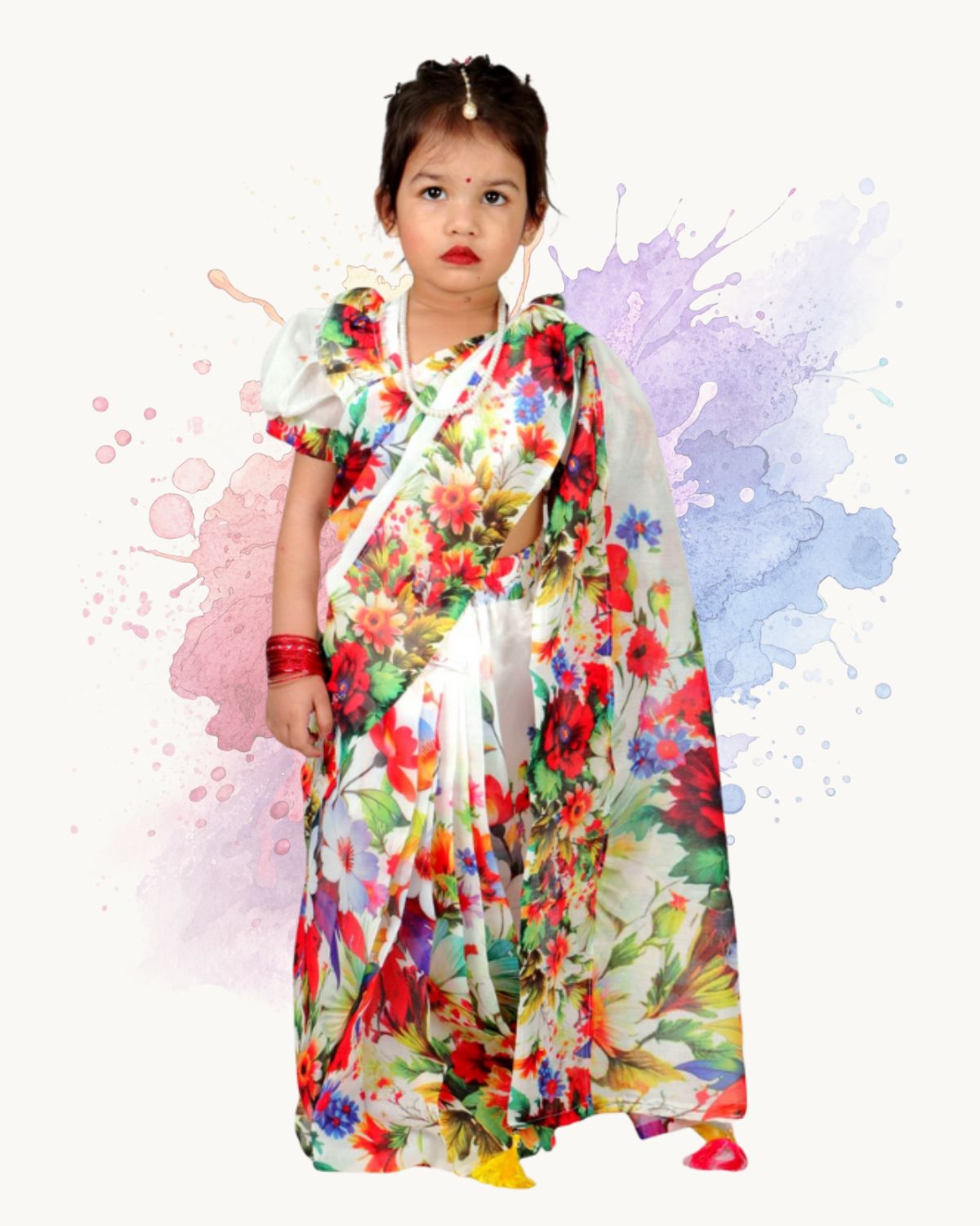 Chanderi silk bahari flower -2