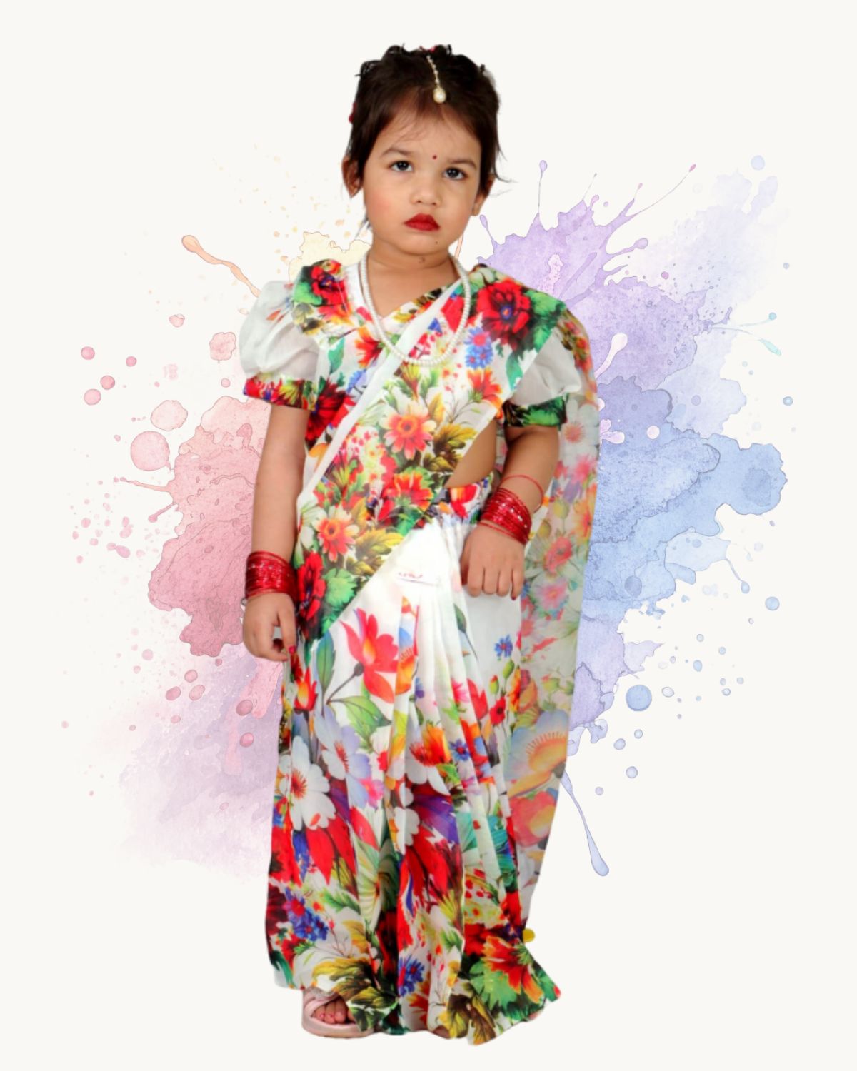 Chanderi silk bahari flower -3